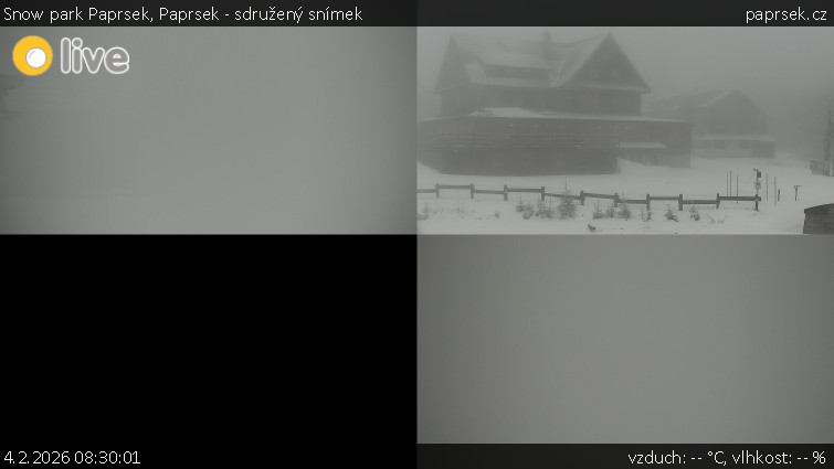 Snow park Paprsek - Paprsek - sdružený snímek - 4.2.2026 v 08:30