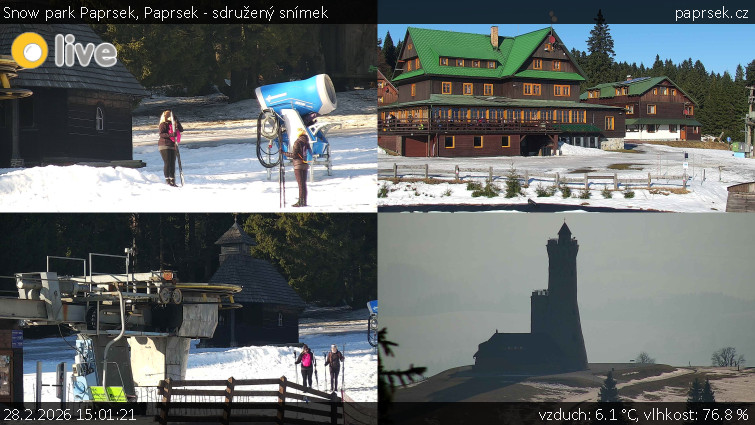 Snow park Paprsek - Paprsek - sdružený snímek - 28.2.2026 v 15:01