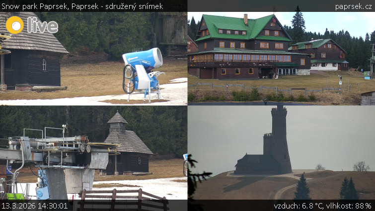 Snow park Paprsek - Paprsek - sdružený snímek - 13.3.2026 v 14:30