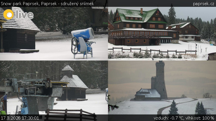 Snow park Paprsek - Paprsek - sdružený snímek - 17.3.2026 v 17:30