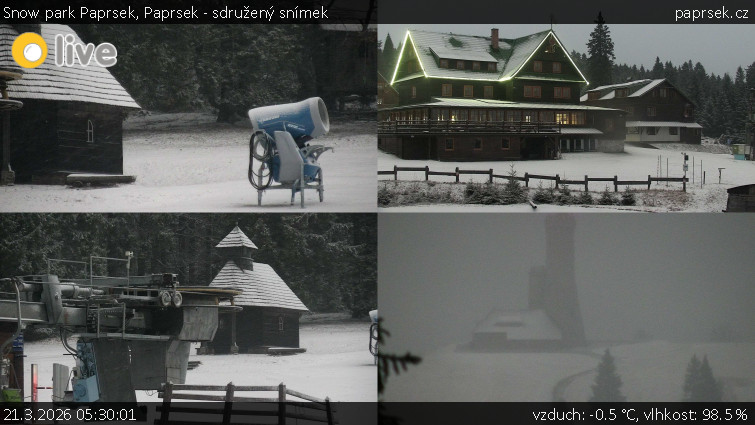 Snow park Paprsek - Paprsek - sdružený snímek - 21.3.2026 v 05:30