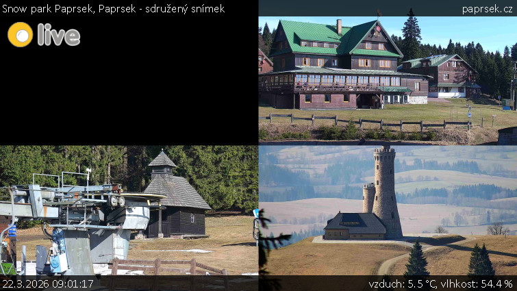 Snow park Paprsek - Paprsek - sdružený snímek - 22.3.2026 v 09:01