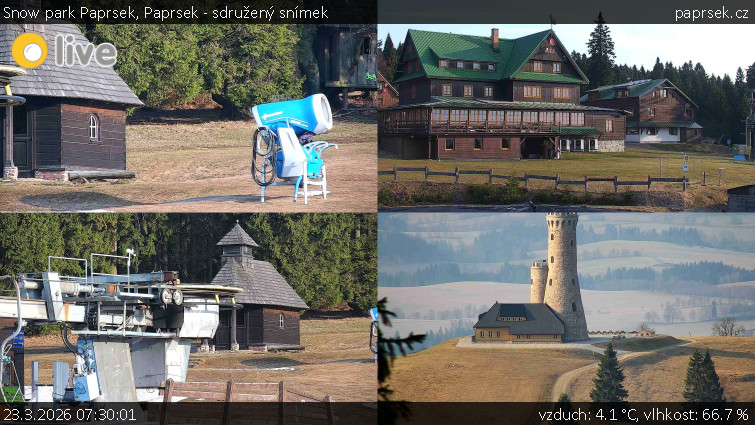 Snow park Paprsek - Paprsek - sdružený snímek - 23.3.2026 v 07:30