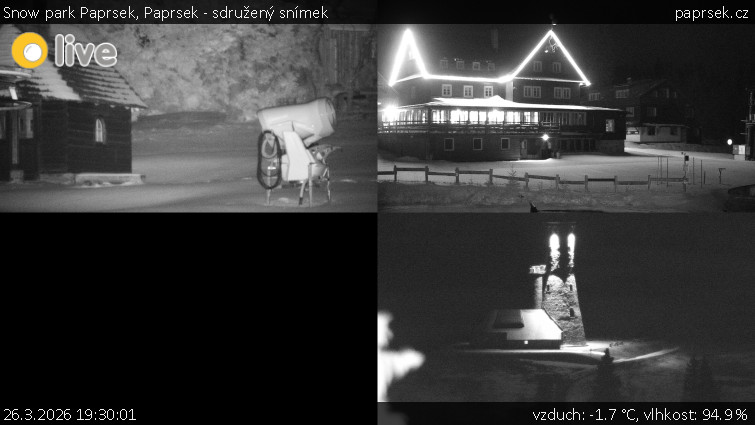 Snow park Paprsek - Paprsek - sdružený snímek - 26.3.2026 v 19:30