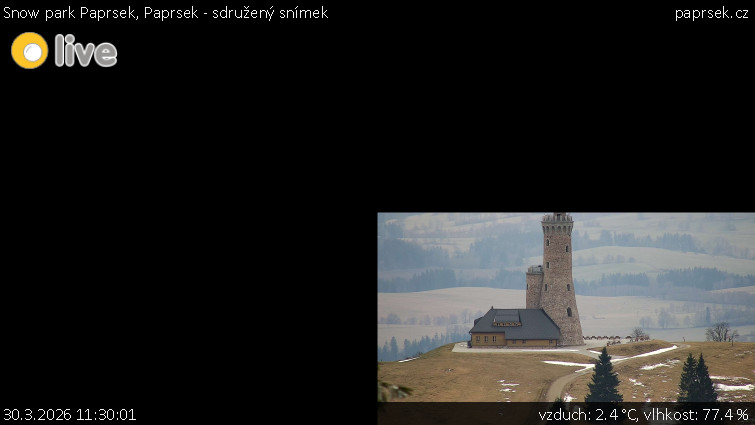 Snow park Paprsek - Paprsek - sdružený snímek - 30.3.2026 v 11:30