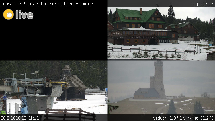 Snow park Paprsek - Paprsek - sdružený snímek - 30.3.2026 v 13:01
