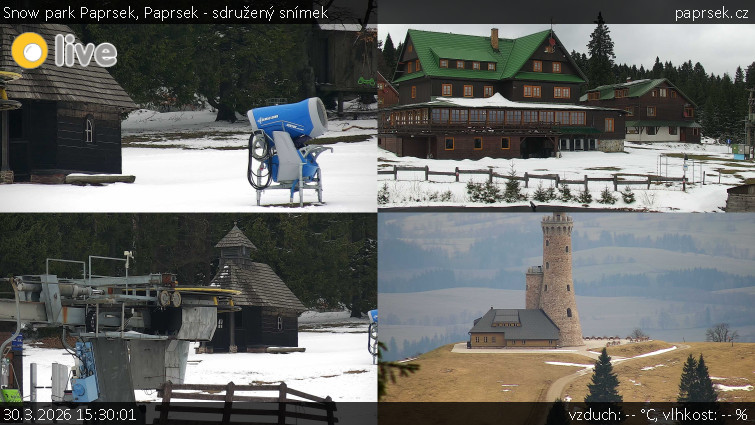 Snow park Paprsek - Paprsek - sdružený snímek - 30.3.2026 v 15:30