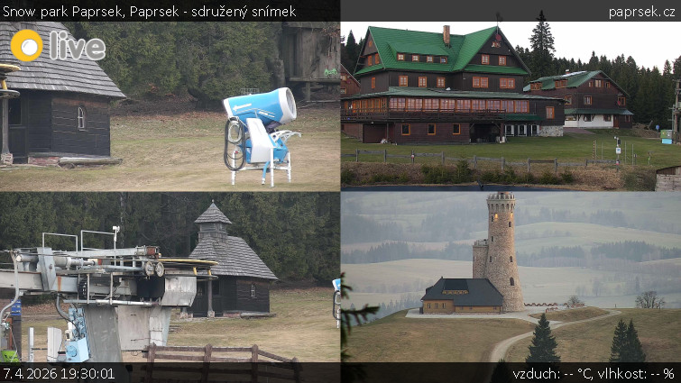 Snow park Paprsek - Paprsek - sdružený snímek - 7.4.2026 v 19:30