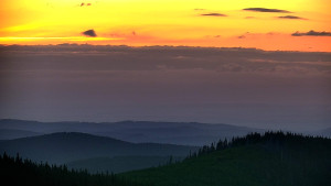 Horský hotel Volareza - Praděd - Panorama do údolí - 25.6.2025 v 04:30