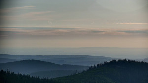 Horský hotel Volareza - Praděd - Panorama do údolí - 25.6.2025 v 06:30