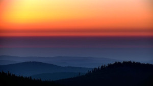Horský hotel Volareza - Praděd - Panorama do údolí - 1.7.2025 v 04:30