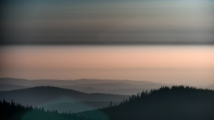 Horský hotel Volareza - Praděd - Panorama do údolí - 1.7.2025 v 05:30