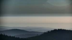 Horský hotel Volareza - Praděd - Panorama do údolí - 1.7.2025 v 06:30