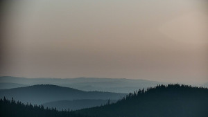 Horský hotel Volareza - Praděd - Panorama do údolí - 15.8.2025 v 06:30