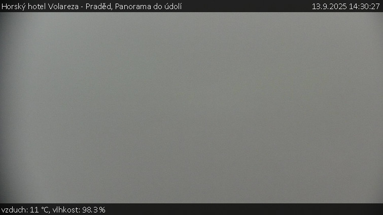 Horský hotel Volareza - Praděd - Panorama do údolí - 13.9.2025 v 14:30