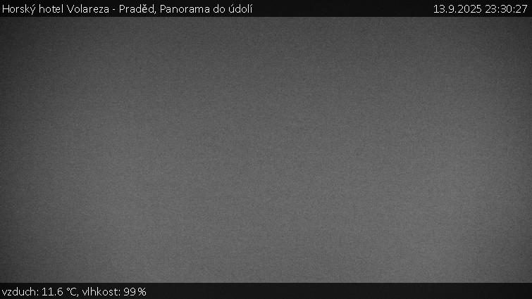 Horský hotel Volareza - Praděd - Panorama do údolí - 13.9.2025 v 23:30