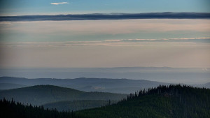 Horský hotel Volareza - Praděd - Panorama do údolí - 18.9.2025 v 07:30