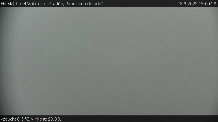 Horský hotel Volareza - Praděd - Panorama do údolí - 18.9.2025 v 13:00
