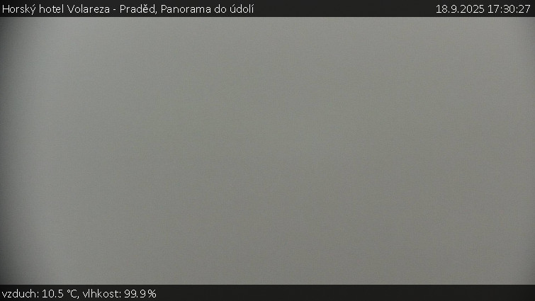 Horský hotel Volareza - Praděd - Panorama do údolí - 18.9.2025 v 17:30