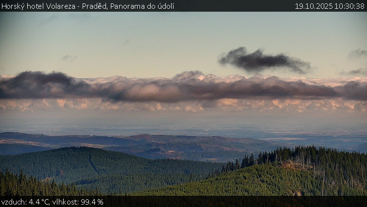 Horský hotel Volareza - Praděd - Panorama do údolí - 19.10.2025 v 10:30