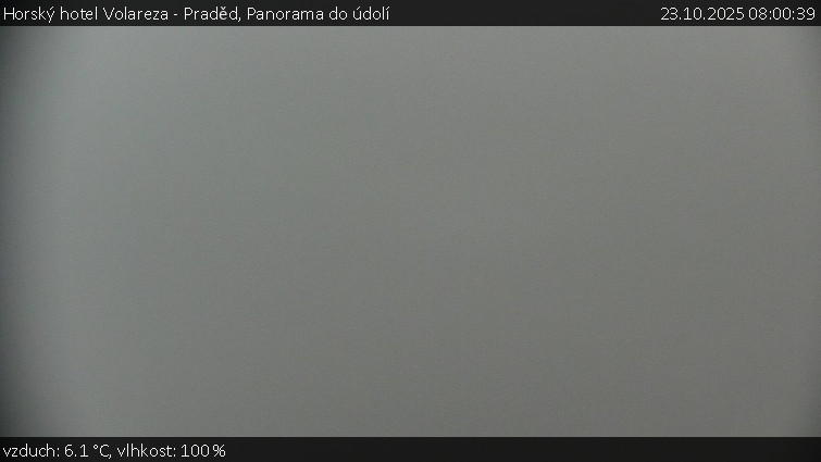 Horský hotel Volareza - Praděd - Panorama do údolí - 23.10.2025 v 08:00 Horský hotel Volareza - Praděd - Panorama do údolí - 23.10.2025 v 08:00