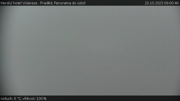Horský hotel Volareza - Praděd - Panorama do údolí - 23.10.2025 v 09:00 Horský hotel Volareza - Praděd - Panorama do údolí - 23.10.2025 v 09:00