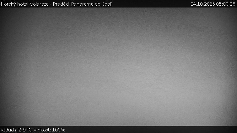 Horský hotel Volareza - Praděd - Panorama do údolí - 24.10.2025 v 05:00