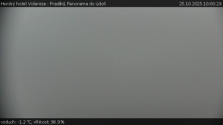 Horský hotel Volareza - Praděd - Panorama do údolí - 25.10.2025 v 10:00 Horský hotel Volareza - Praděd - Panorama do údolí - 25.10.2025 v 10:00