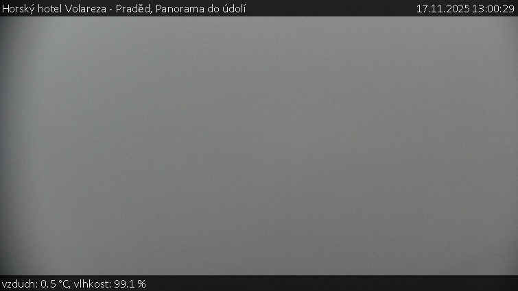 Horský hotel Volareza - Praděd - Panorama do údolí - 17.11.2025 v 13:00