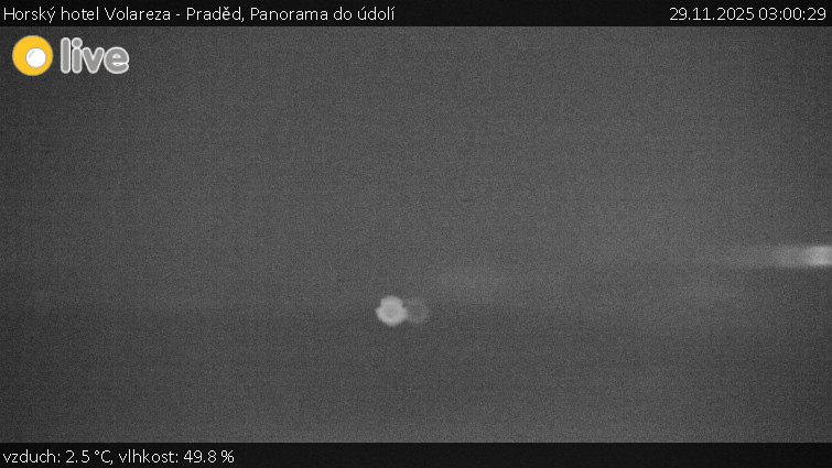 Horský hotel Volareza - Praděd - Panorama do údolí - 29.11.2025 v 03:00