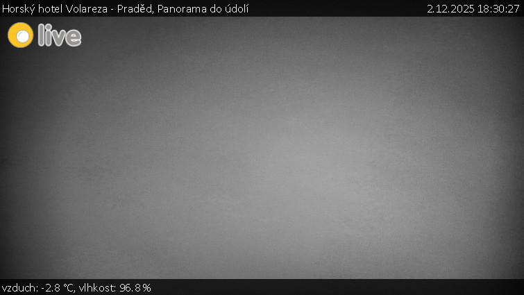 Horský hotel Volareza - Praděd - Panorama do údolí - 2.12.2025 v 18:30
