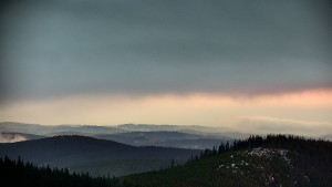 Horský hotel Volareza - Praděd - Panorama do údolí - 3.12.2025 v 07:30