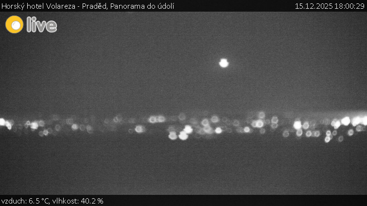 Horský hotel Volareza - Praděd - Panorama do údolí - 15.12.2025 v 18:00