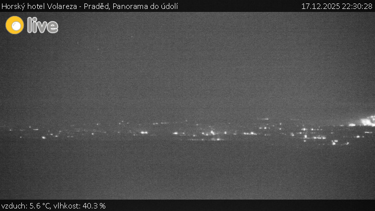 Horský hotel Volareza - Praděd - Panorama do údolí - 17.12.2025 v 22:30