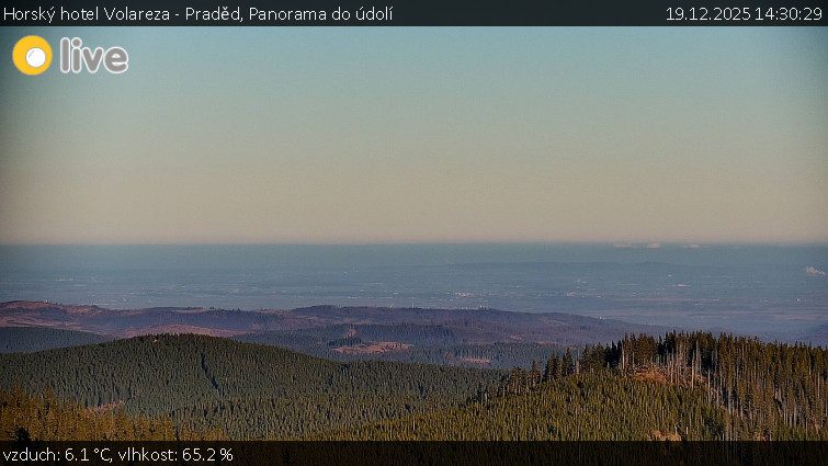 Horský hotel Volareza - Praděd - Panorama do údolí - 19.12.2025 v 14:30