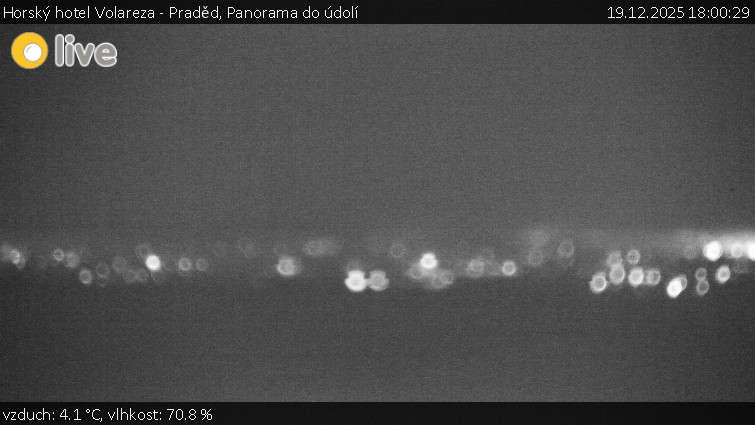 Horský hotel Volareza - Praděd - Panorama do údolí - 19.12.2025 v 18:00