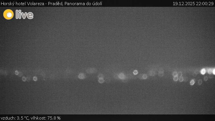 Horský hotel Volareza - Praděd - Panorama do údolí - 19.12.2025 v 22:00