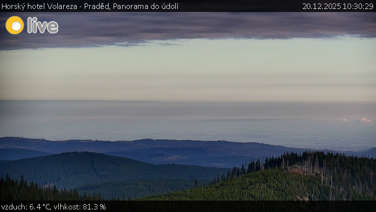 Horský hotel Volareza - Praděd - Panorama do údolí - 20.12.2025 v 10:30