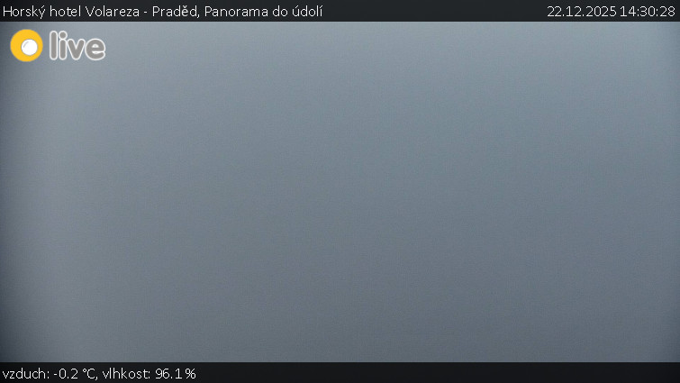 Horský hotel Volareza - Praděd - Panorama do údolí - 22.12.2025 v 14:30
