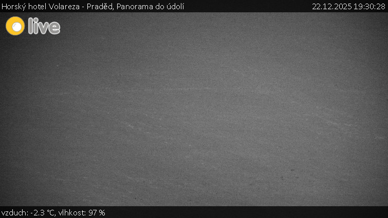 Horský hotel Volareza - Praděd - Panorama do údolí - 22.12.2025 v 19:30