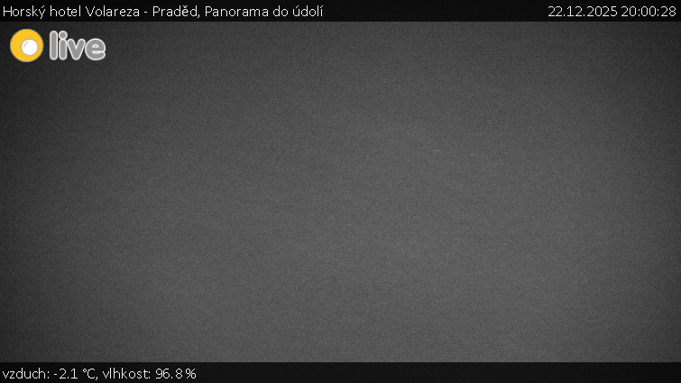 Horský hotel Volareza - Praděd - Panorama do údolí - 22.12.2025 v 20:00