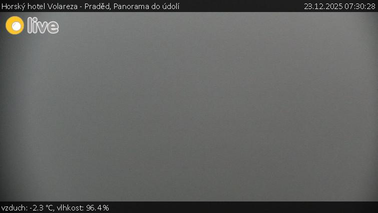Horský hotel Volareza - Praděd - Panorama do údolí - 23.12.2025 v 07:30
