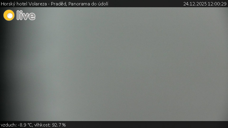Horský hotel Volareza - Praděd - Panorama do údolí - 24.12.2025 v 12:00