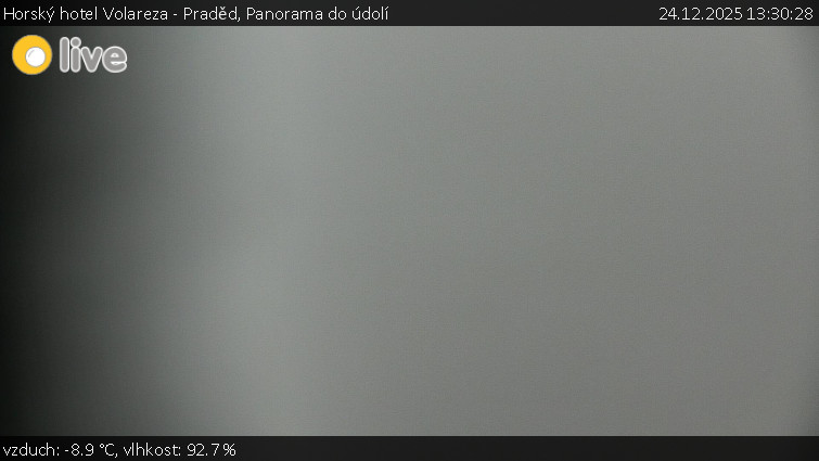 Horský hotel Volareza - Praděd - Panorama do údolí - 24.12.2025 v 13:30