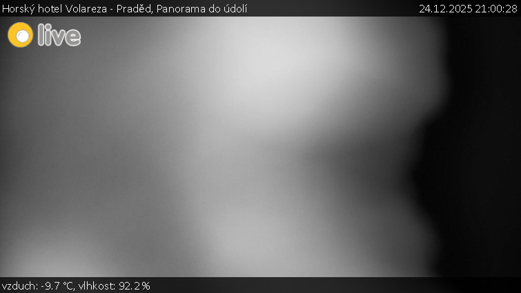 Horský hotel Volareza - Praděd - Panorama do údolí - 24.12.2025 v 21:00