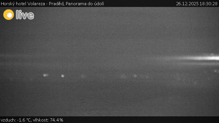 Horský hotel Volareza - Praděd - Panorama do údolí - 26.12.2025 v 18:30
