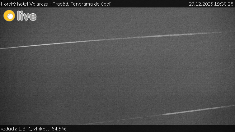 Horský hotel Volareza - Praděd - Panorama do údolí - 27.12.2025 v 19:30