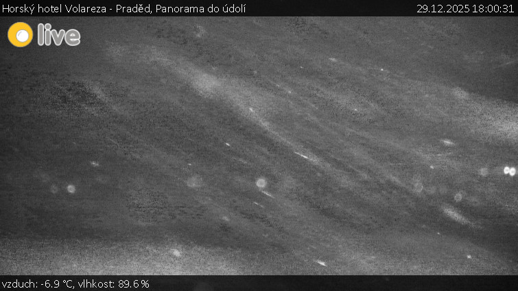 Horský hotel Volareza - Praděd - Panorama do údolí - 29.12.2025 v 18:00