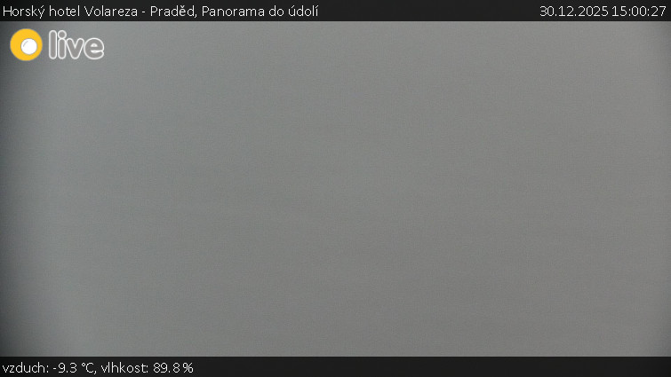 Horský hotel Volareza - Praděd - Panorama do údolí - 30.12.2025 v 15:00