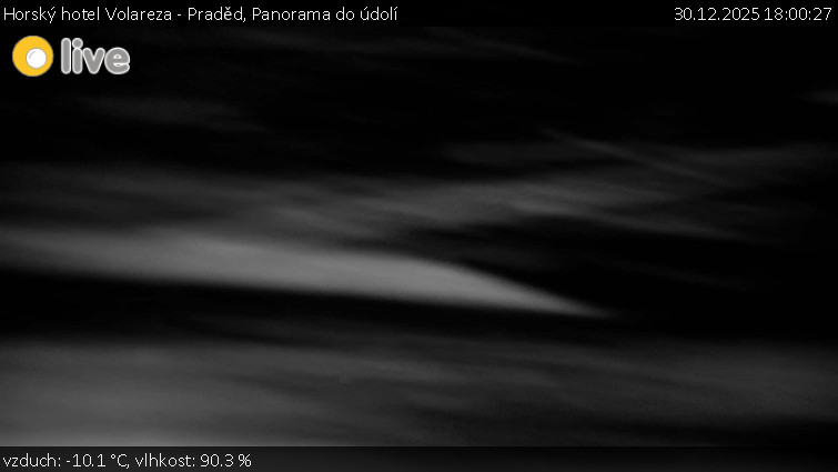Horský hotel Volareza - Praděd - Panorama do údolí - 30.12.2025 v 18:00